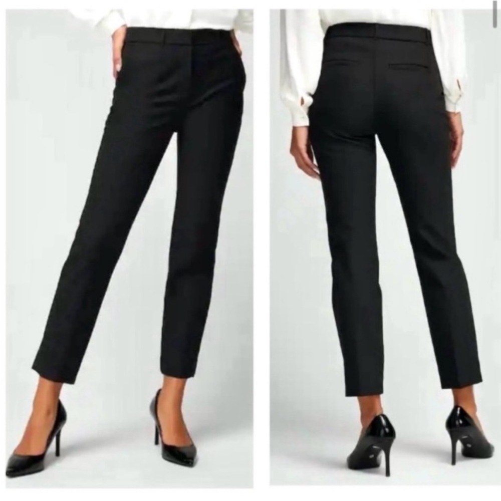 White House Black Market Black Slim Ankle Trousers